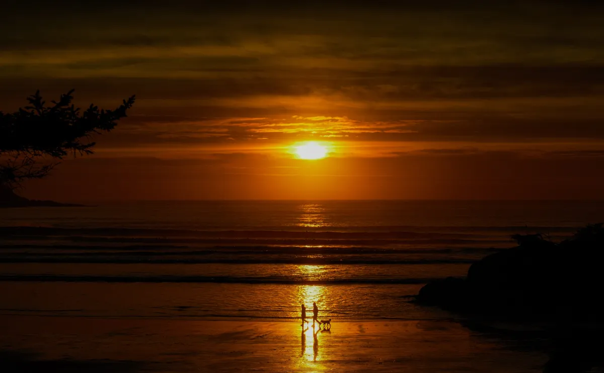 A portrait session on the coast at sunset